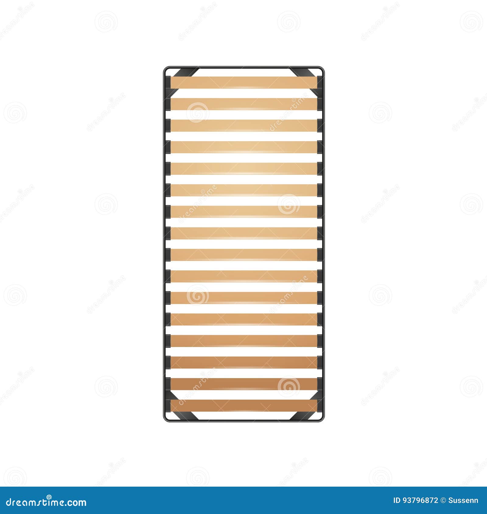 Slats Bed Frame stock vector. Illustration of bedroom 93796872