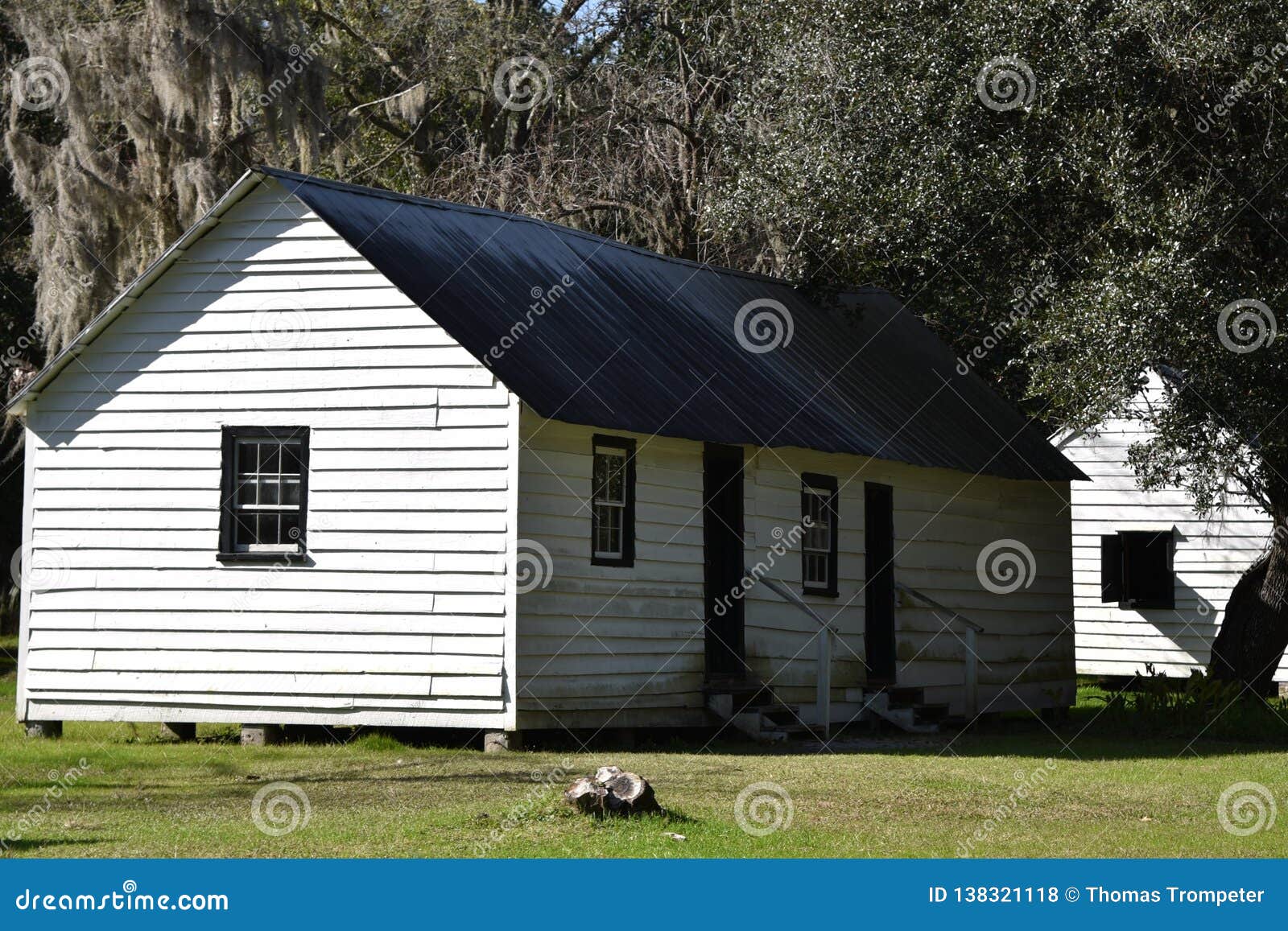 Slave Quarters On A Plantation In The South Royalty Free Stock