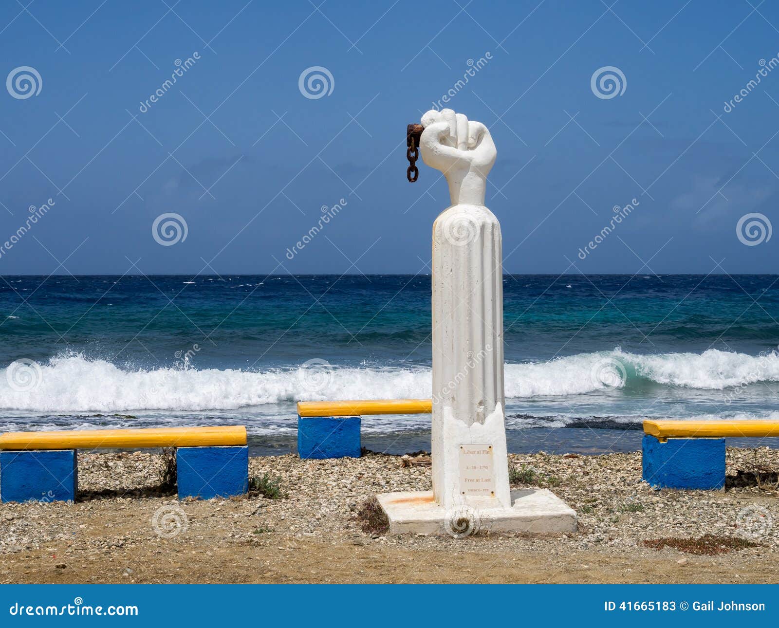 Slave Statue Views Around Otrobanda Stock Image Image of caribbean, park 41665183