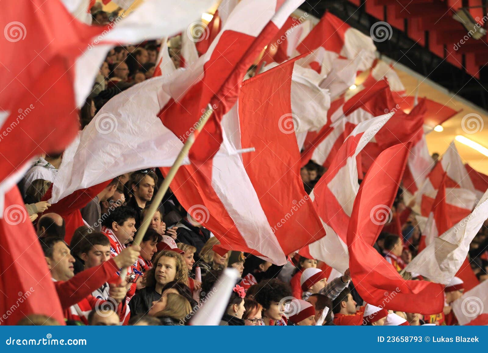 Slavia Prague Fans in the Stands Editorial Stock Photo - Image of