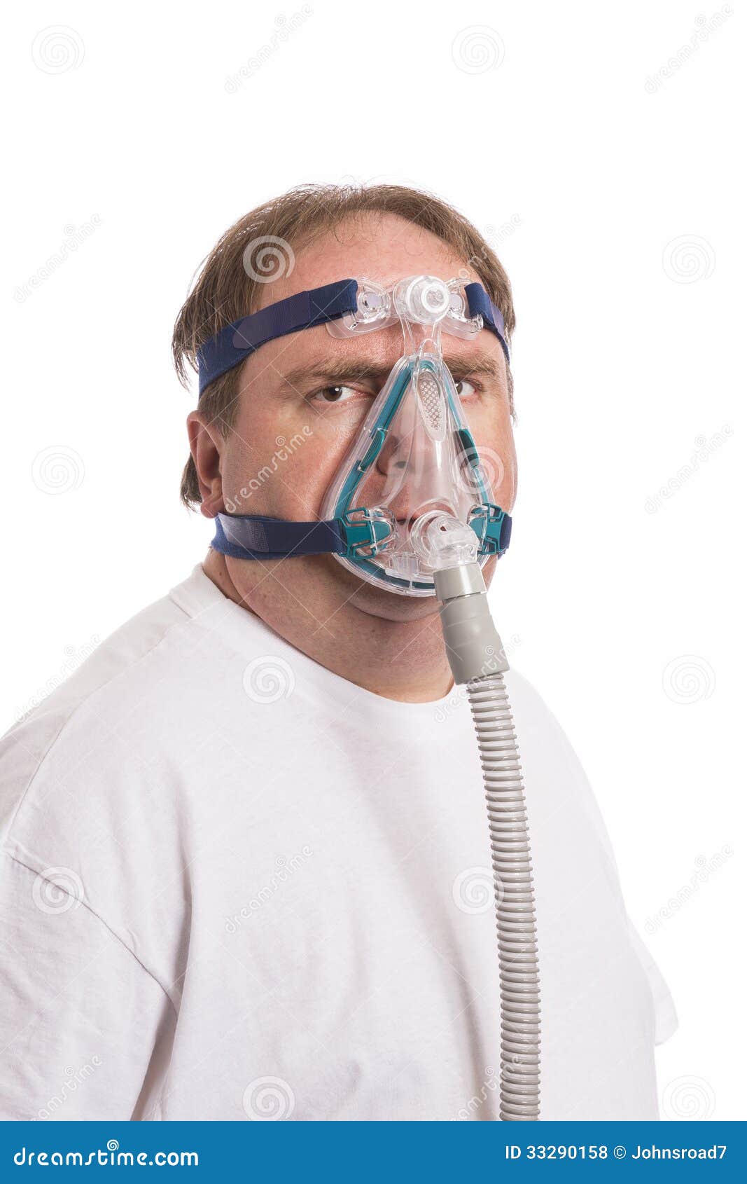 Sleap Apnea Man stock photo. Image of adult, therapy 33290158