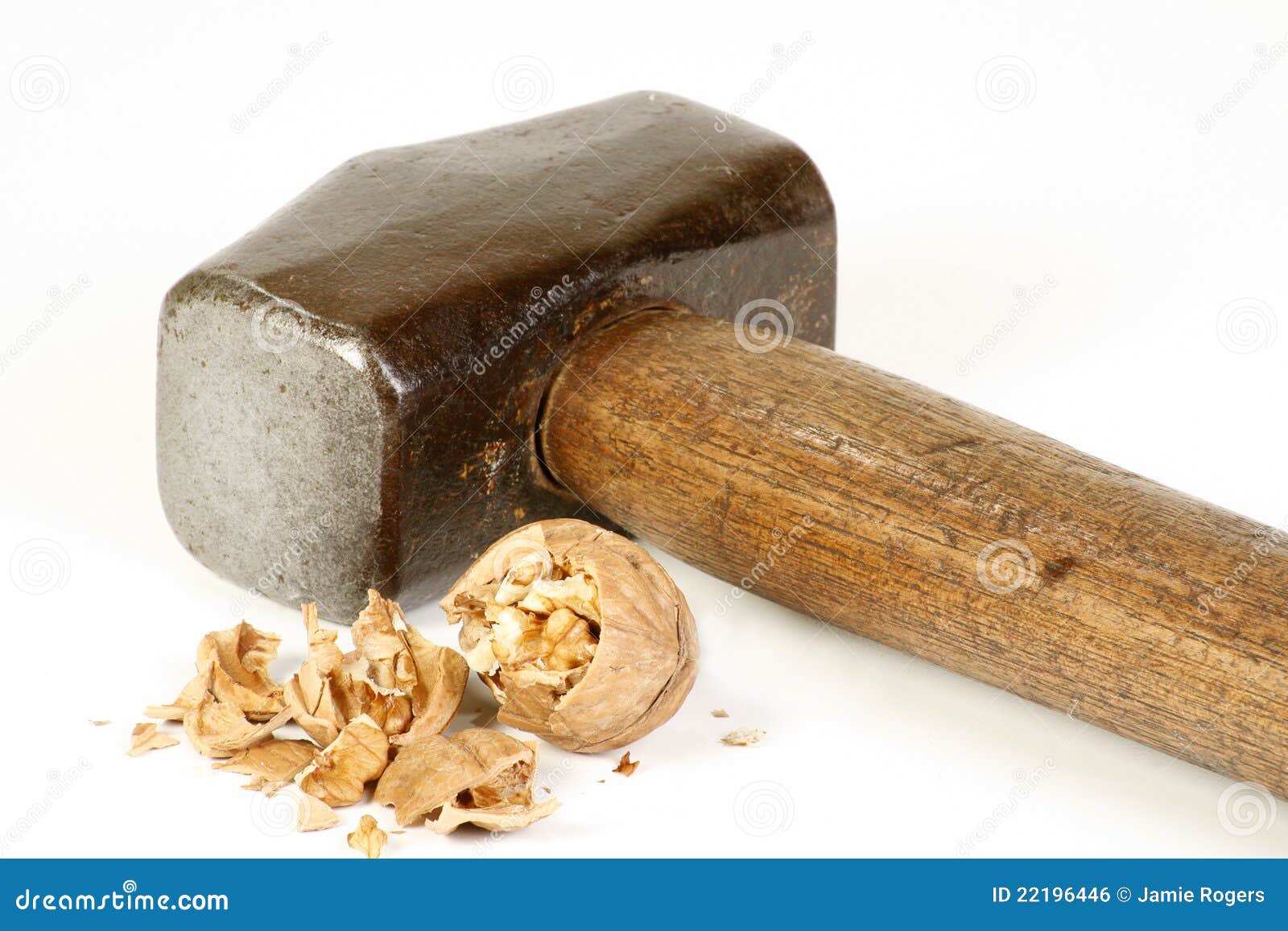 Sledge hammer and nut stock photo. Image of solve, tool 22196446