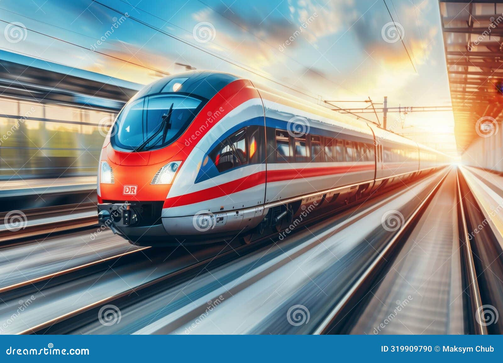 sleek high speed train epitomizes transportation tech progress with advanced efficiency and 