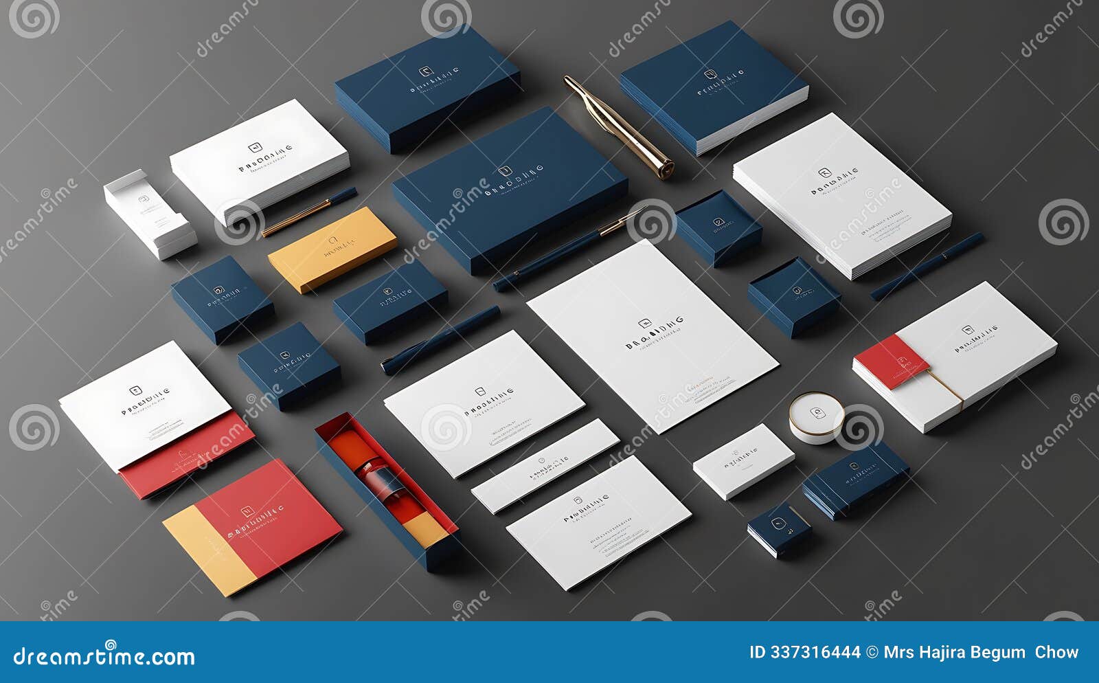 sleek, professional branding mockups for business cards, stationery, and packaging  showcase