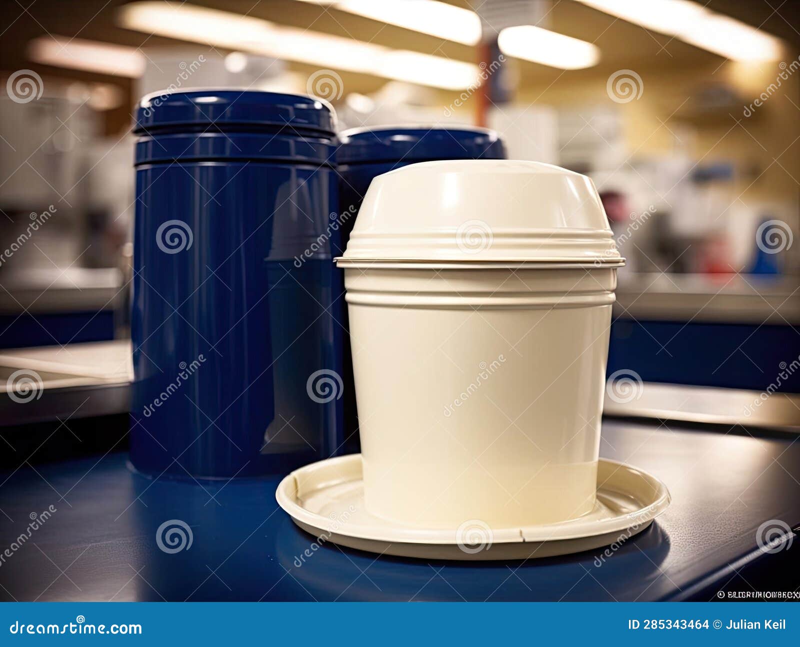 Sleek Water Cooler with Paper Cup Stock Illustration Illustration of