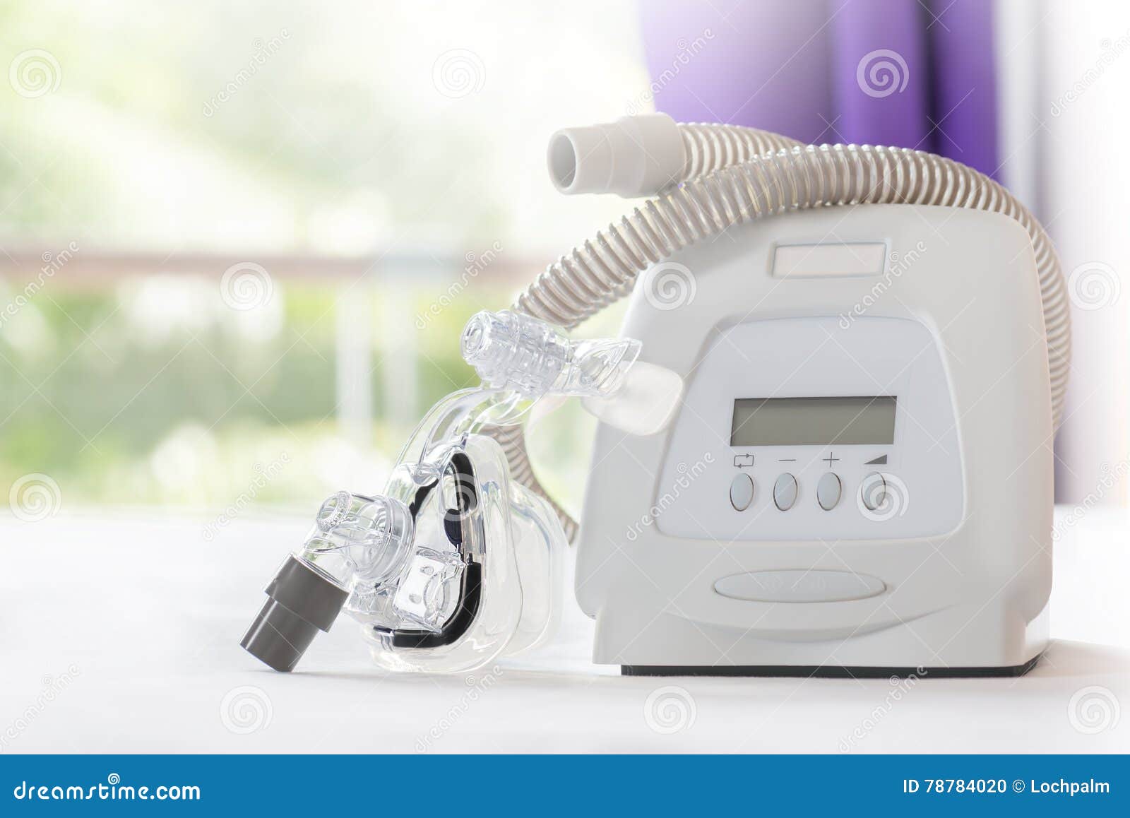 Sleep apnea therapy stock photo. Image of help, hose 78784020