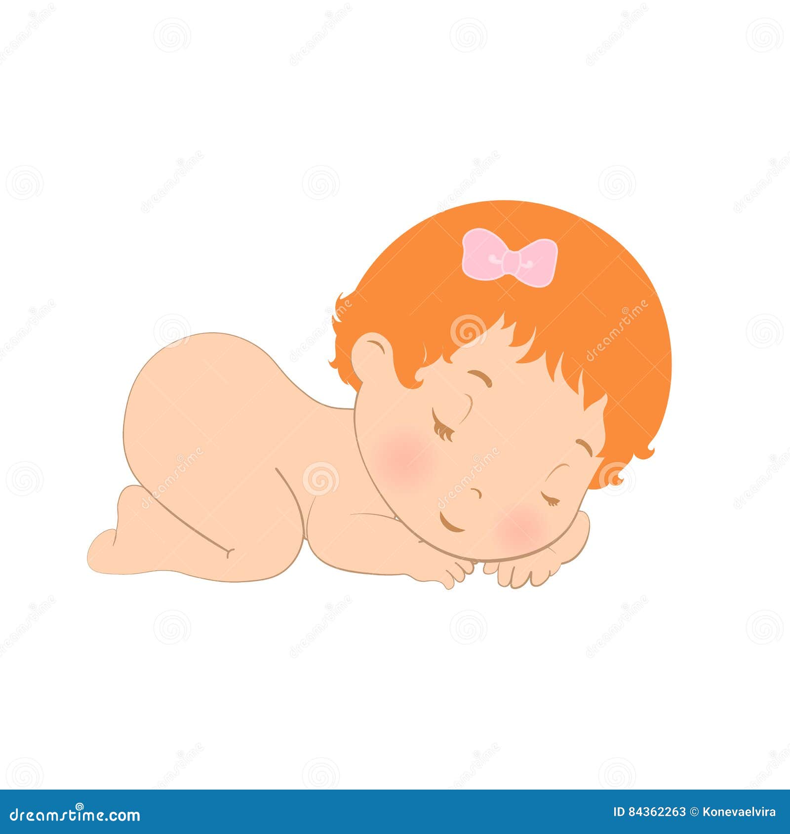 Toddler Girls Porn Cartoons - Sleep Baby Logo Icon. Sweet Girl Sleeping Naked Newborn On A ...