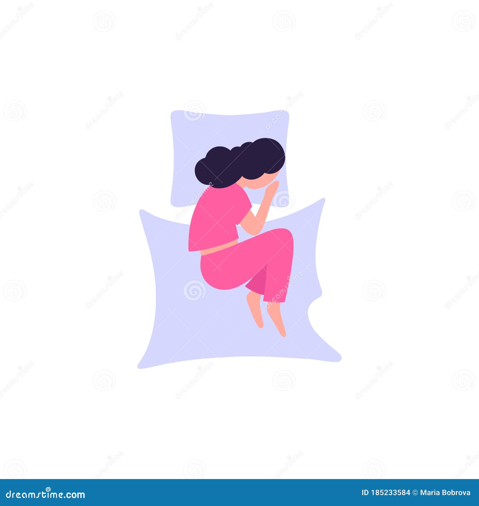 Sleep poses stock vector. Illustration of tired, design - 185233584