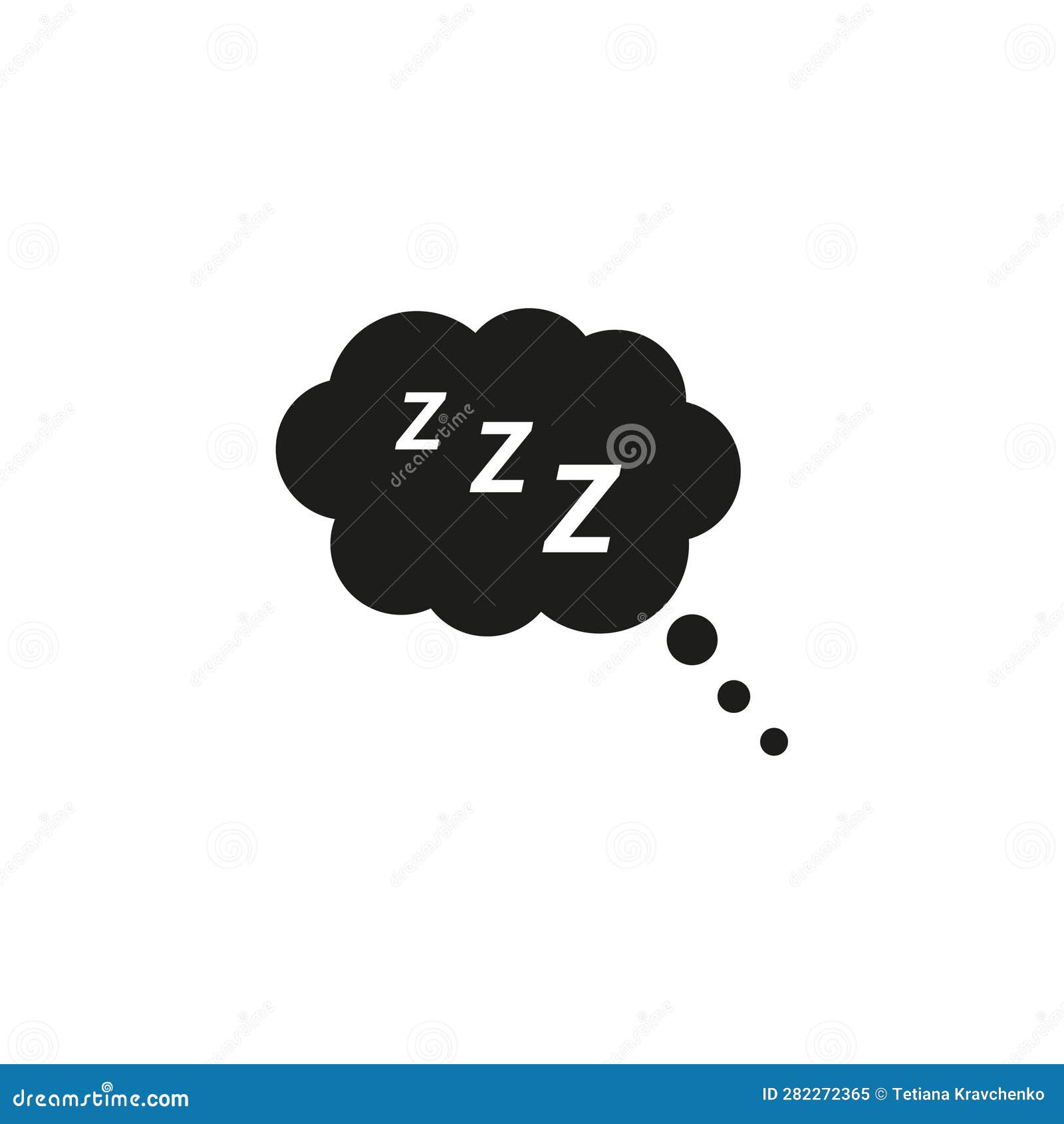 Sleep Rest Icon. Zzz Computer Sleep Symbol. Vector Illustration. Stock ...