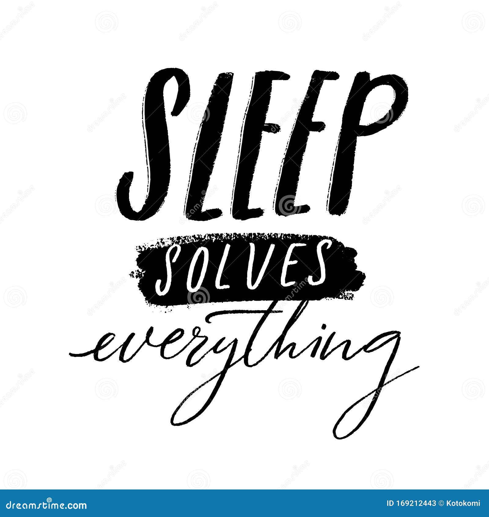 Sleep Solves Everything. Funny Quote about Sleeping and Naps Stock Vector -  Illustration of isolated, inspiration: 169212443