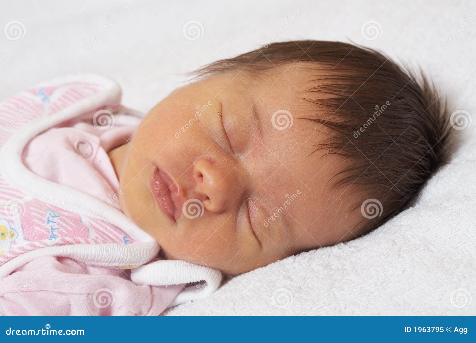 Sleeper baby stock image. Image of newborn, face, sleep 1963795