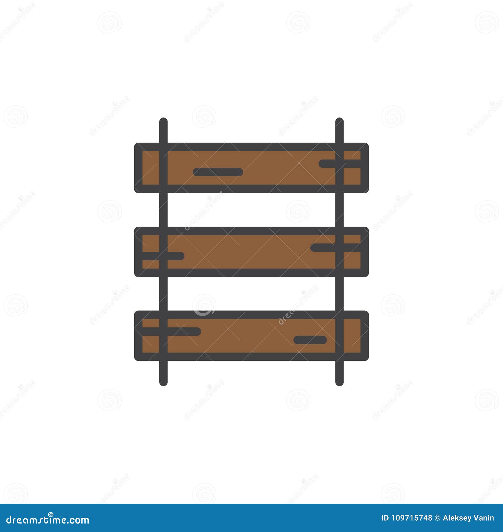 rails with wooden sleepers vector illustration 516401 Vector Art