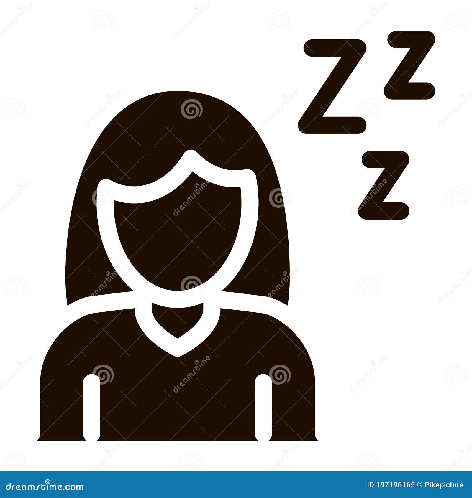 sleepiness symptomp of pregnancy  sign icon