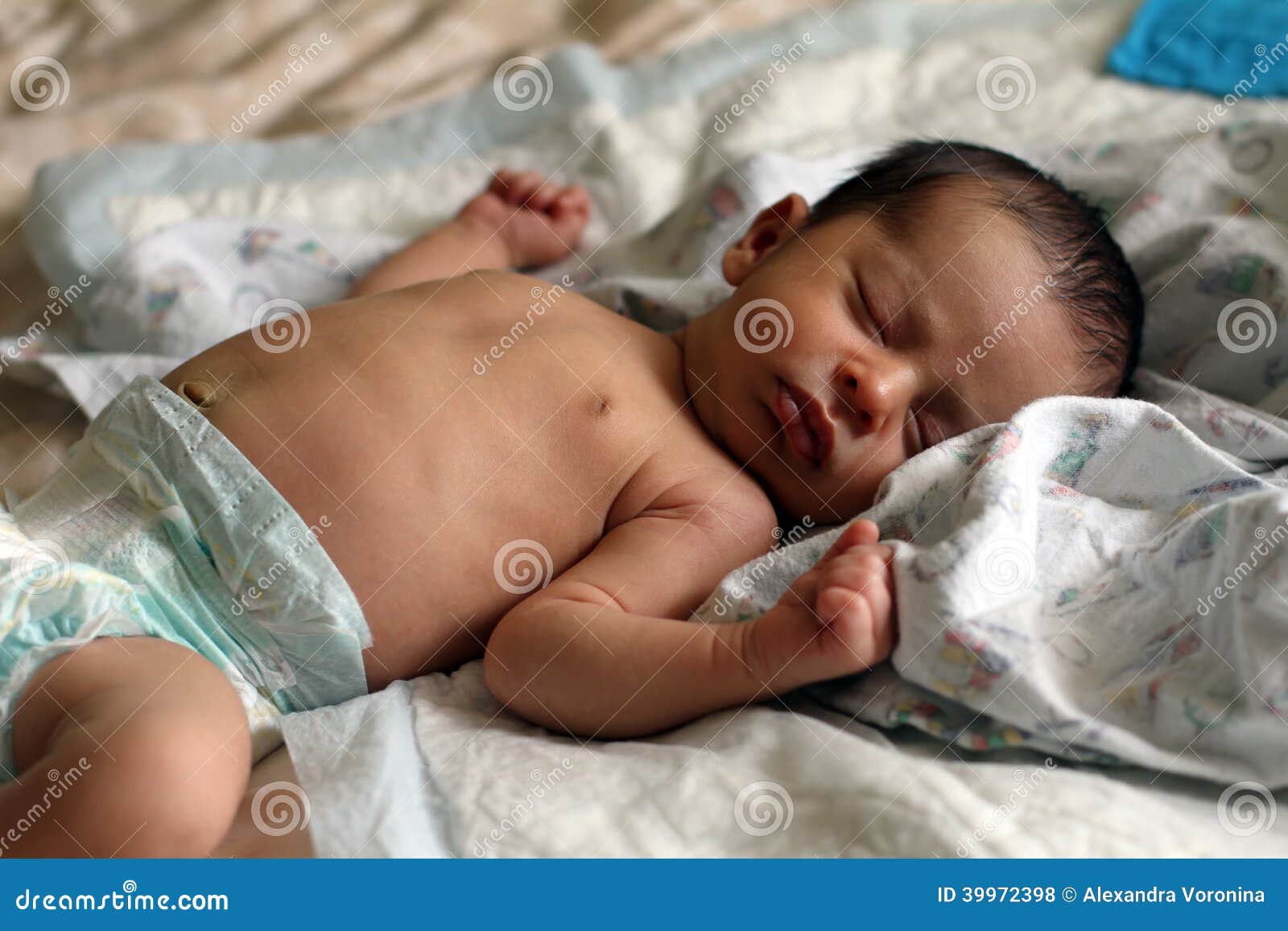 The sleeping baby stock photo. Image of newborn, child 39972398