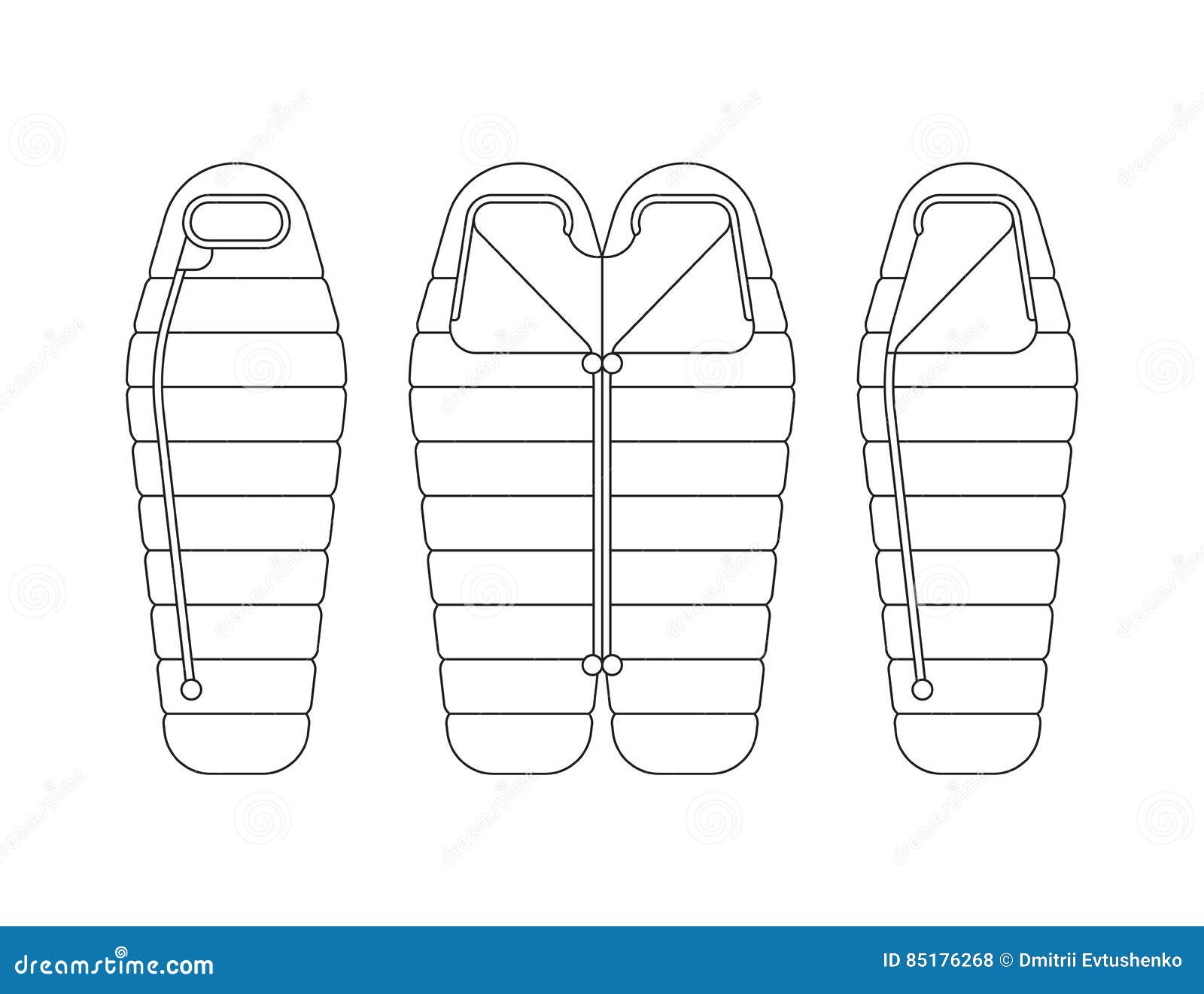 Sleeping bag illustration stock vector. Illustration of ifestyle 85176268