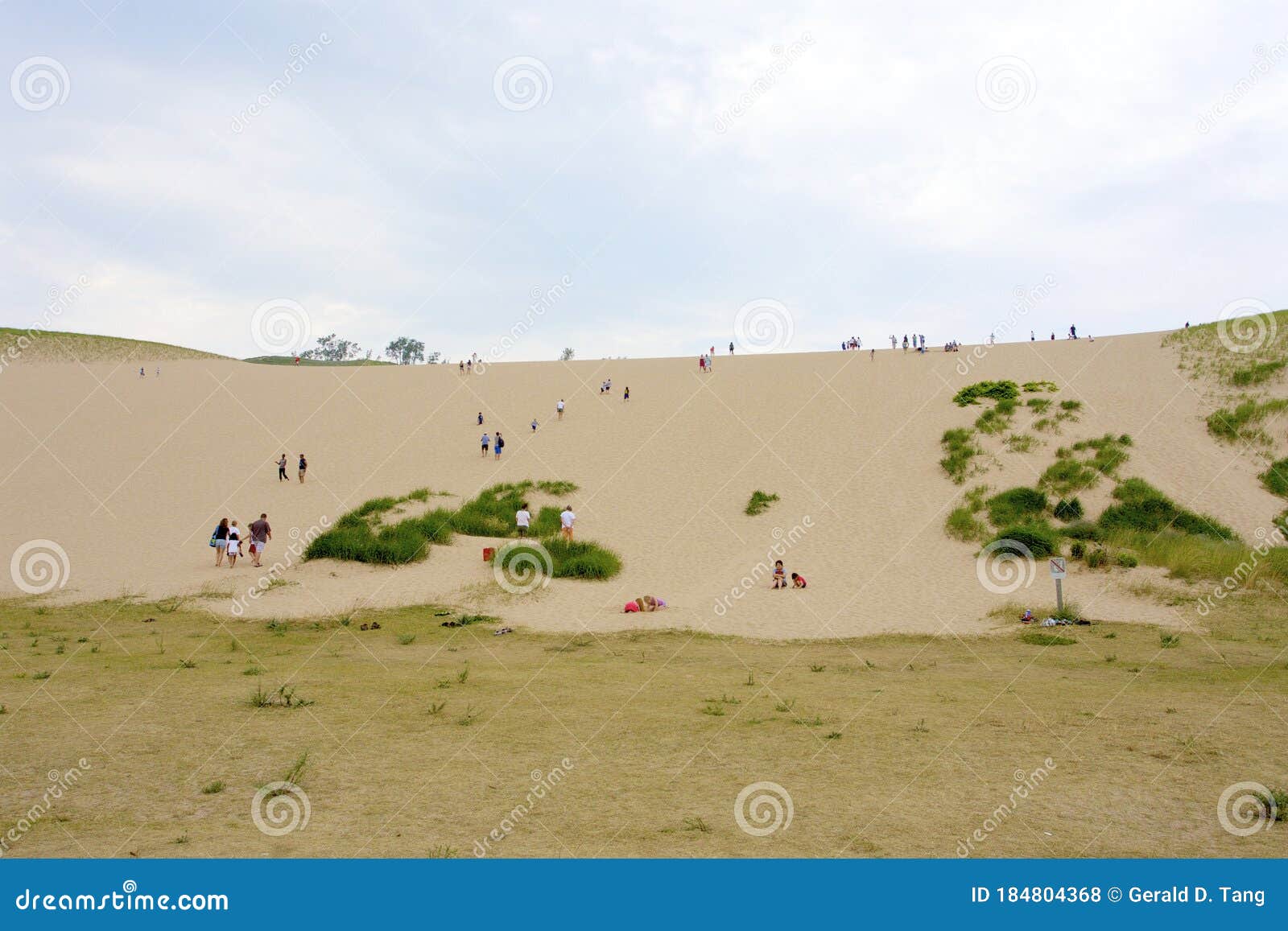 Dune Climb In The Sleeping Bear Dunes National Lakeshore Stock Photo ...