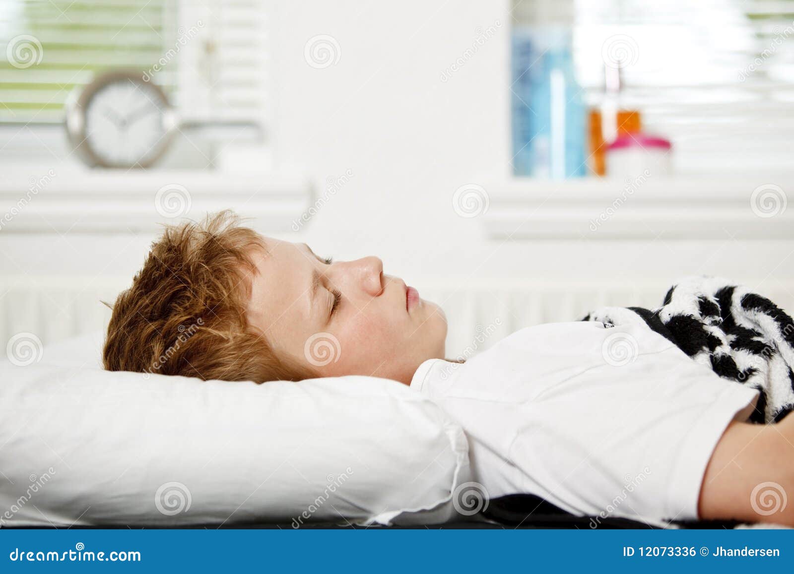 Sleeping boy stock photo. Image of white, blond, resting 12073336