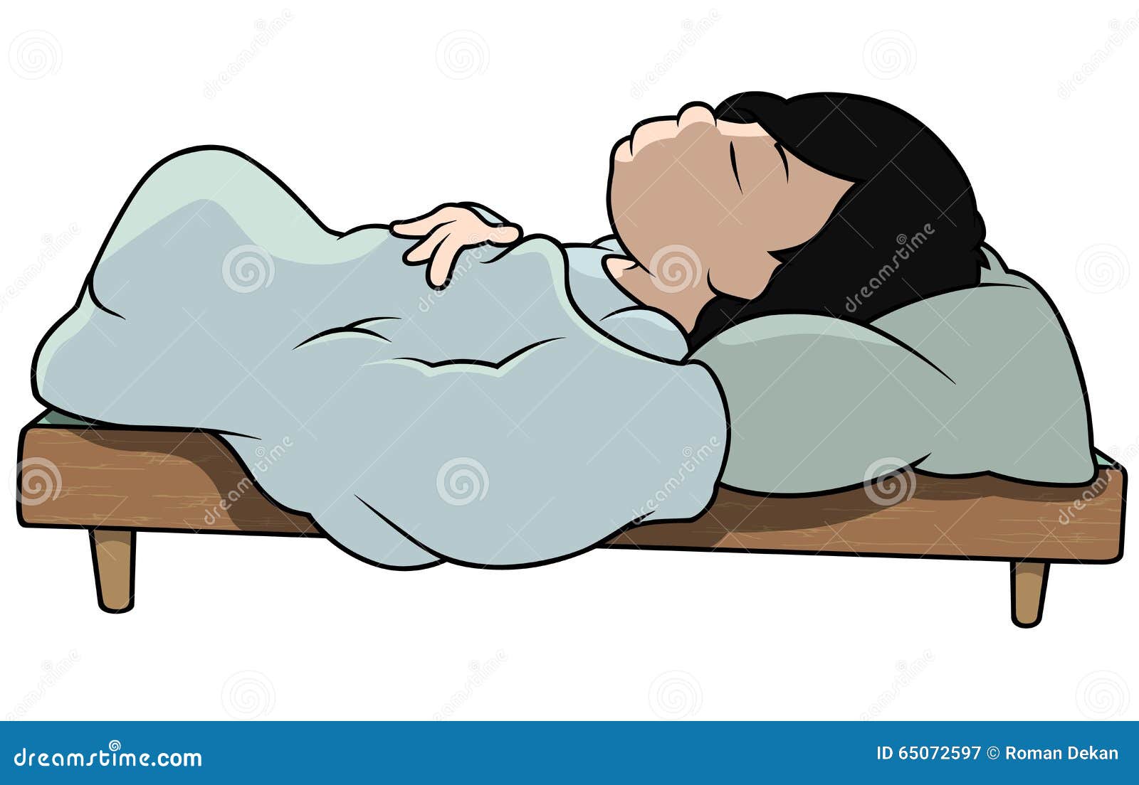 Sleeping Boy stock vector. Illustration of relax, clipart - 65072597