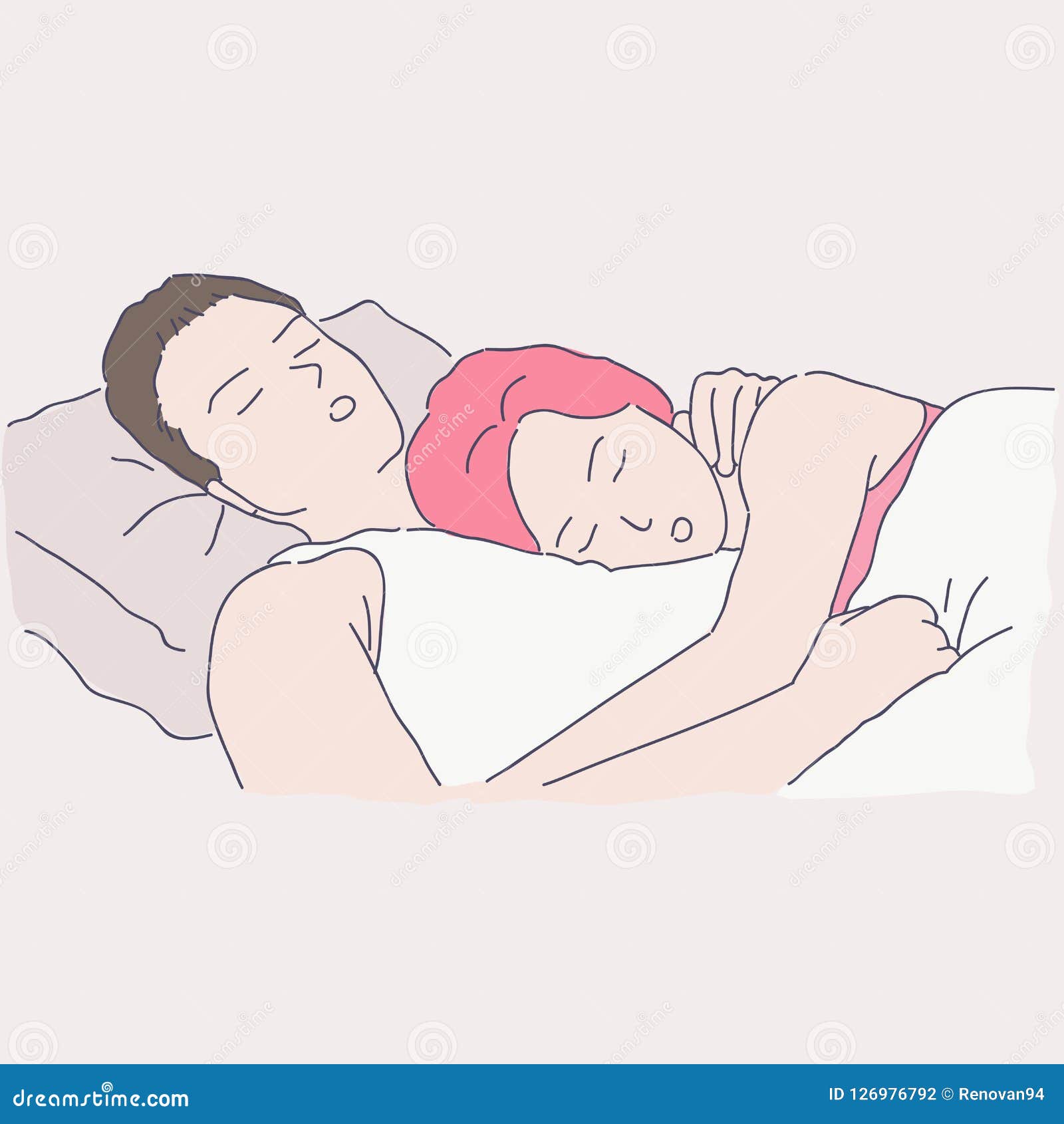 Sleeping Couple. Vector Hand Drawn Cartoon Art Style Stock Illustration - Illustration of lying, married: 126976792 Sleeping Couple. Vector Hand Drawn Cartoon Art Style Stock Illustration - Illustration of lying, married: 126976792