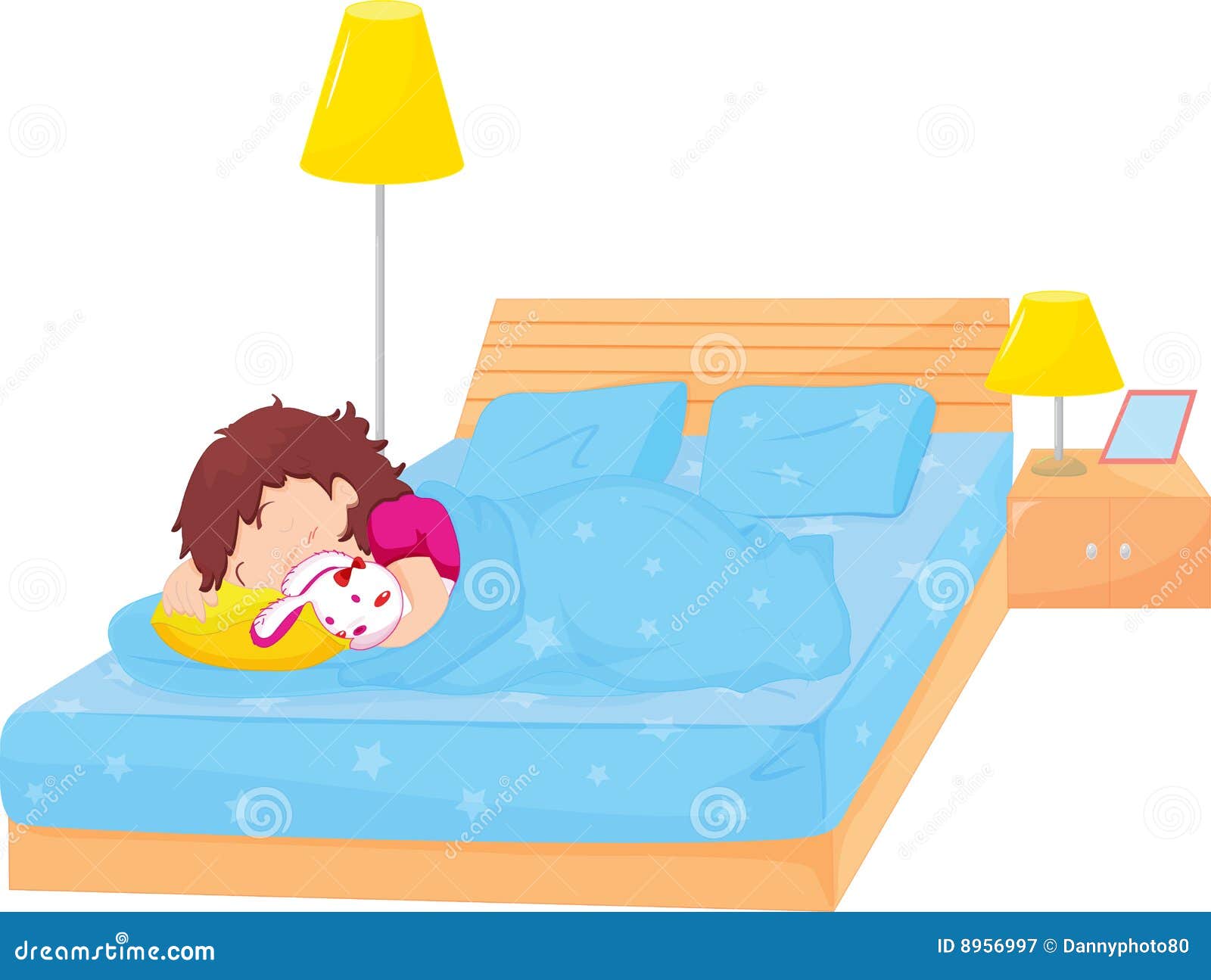 clipart girl in bed - photo #3