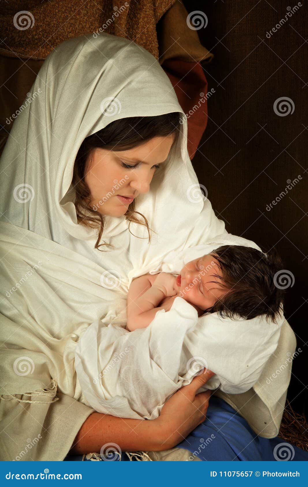 Sleeping Jesus stock image. Image of mother, living, faith 11075657