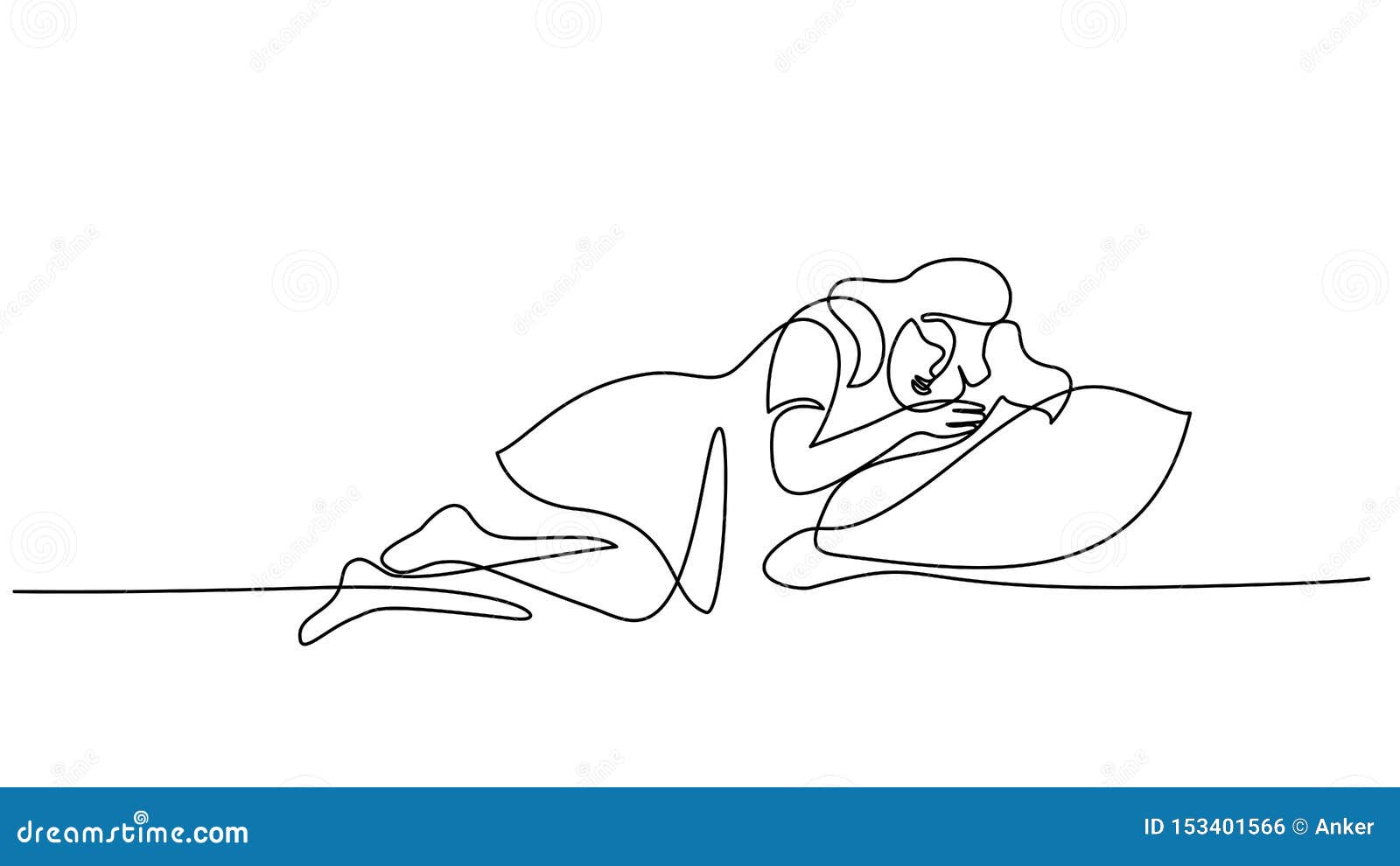 Guy on pillow sleeps cartoon sleeping man drawing Vector Image