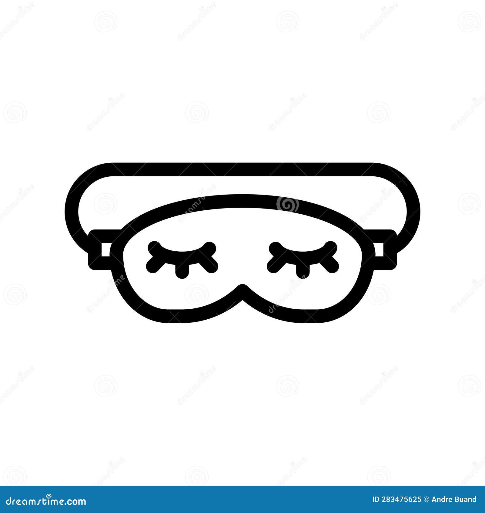 sleeping mask icon   graphic