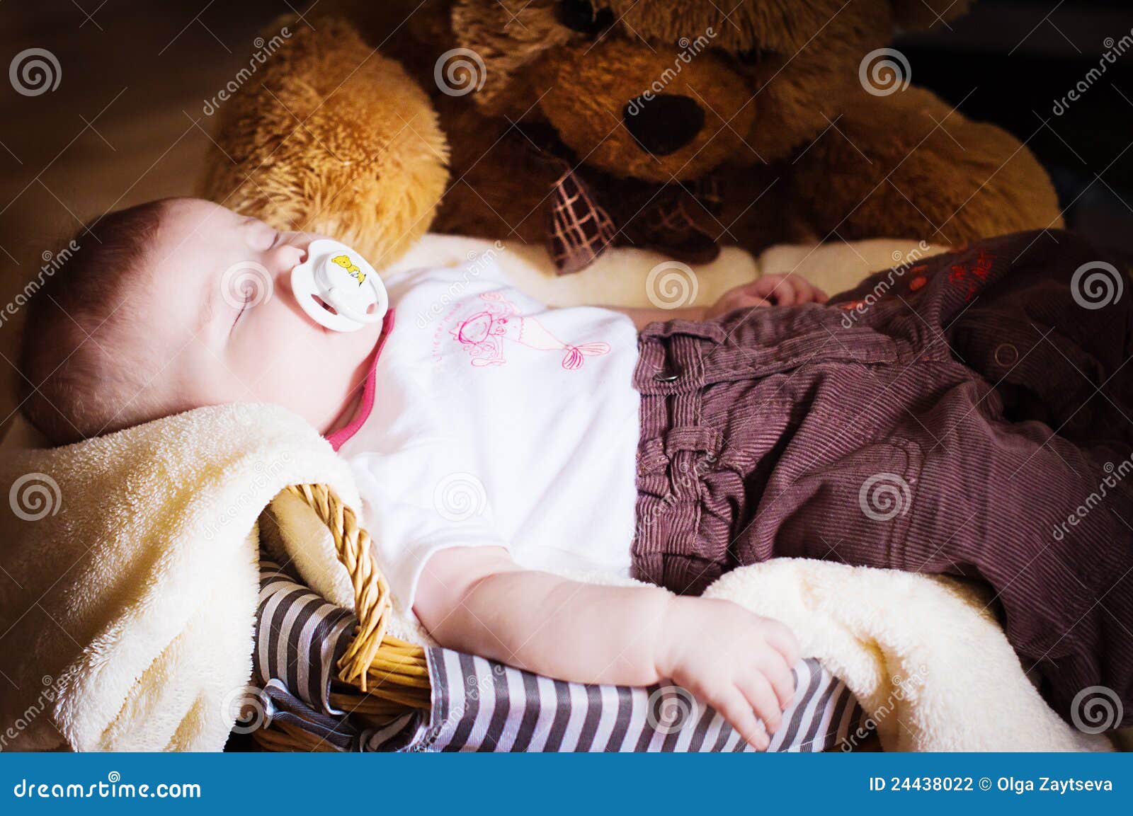 Sleeping newborn baby stock photo. Image of child, innocence 24438022
