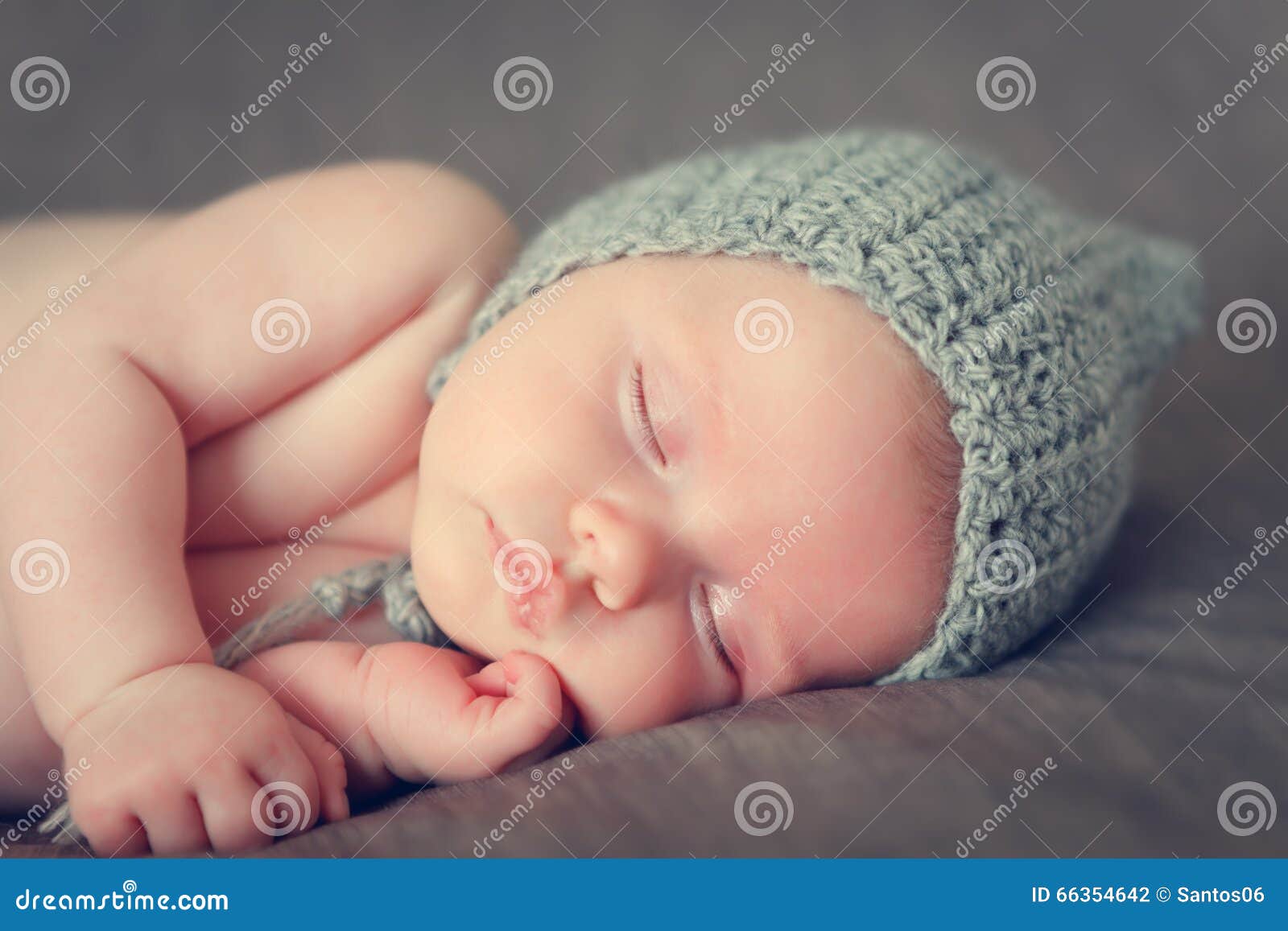 Sleeping newborn baby stock photo. Image of body, innocent 66354642
