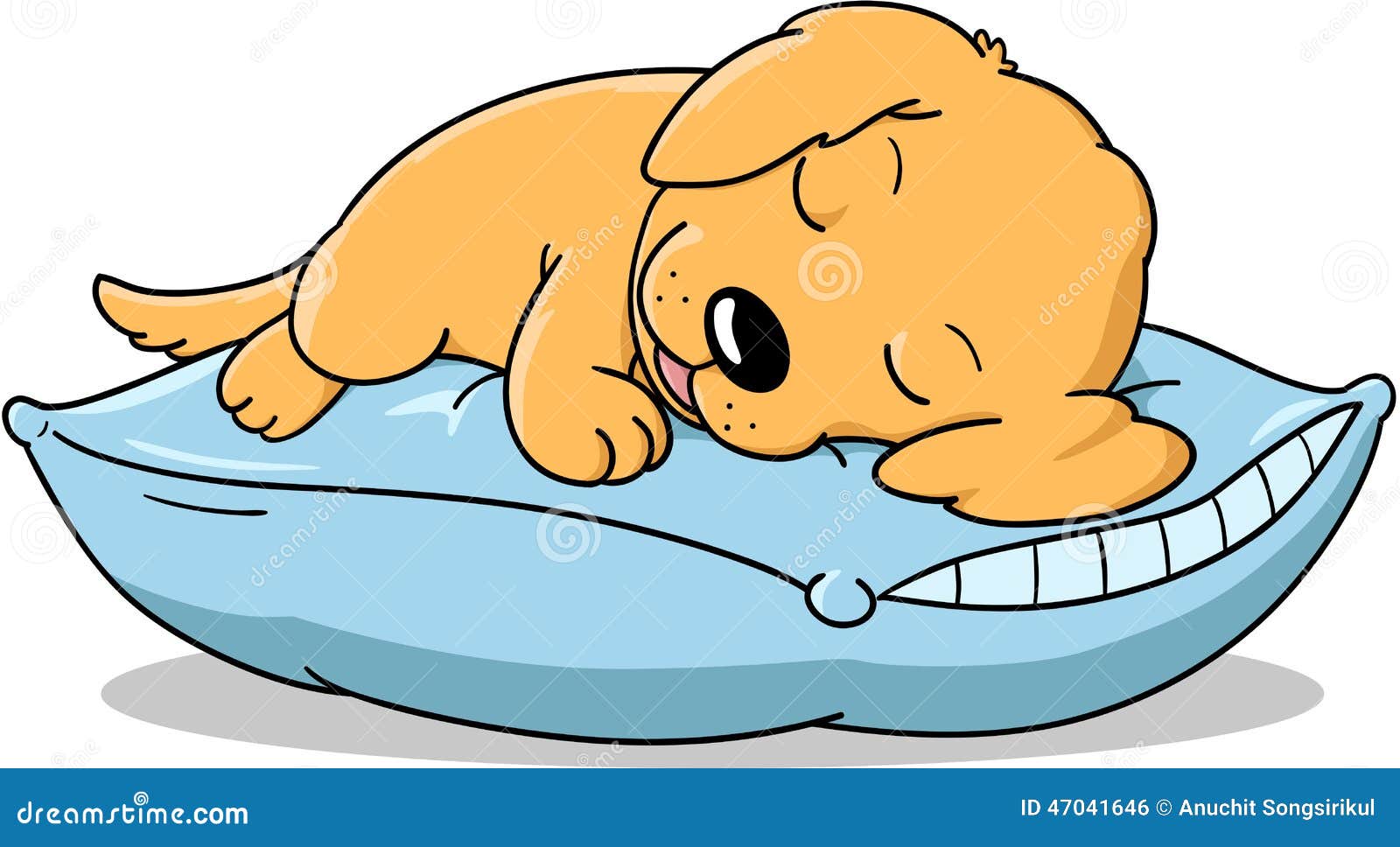 Sleeping puppy stock vector. Illustration of animal, pillow - 47041646 Sleeping puppy stock vector. Illustration of animal, pillow - 47041646