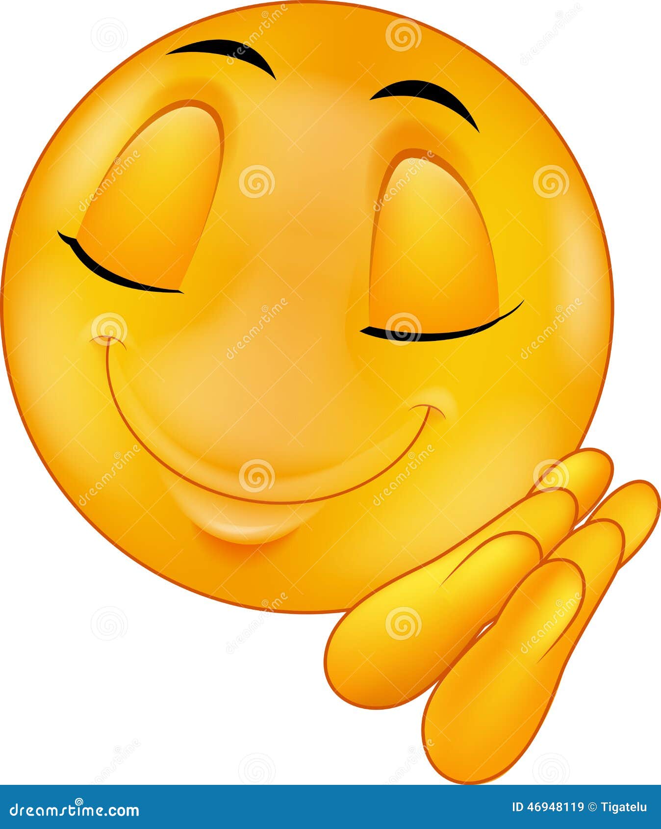 Sleeping Smiley Emoticon Cartoon Stock Vector Illustration 46948119