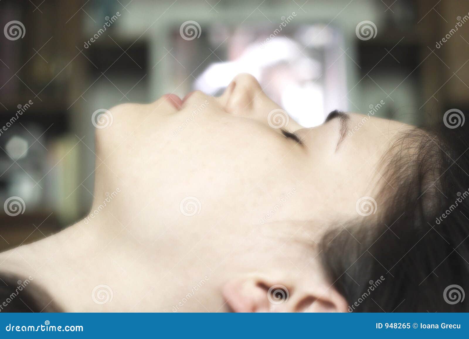 Sleeping woman face up stock image. Image of beauty, sleeping - 948265