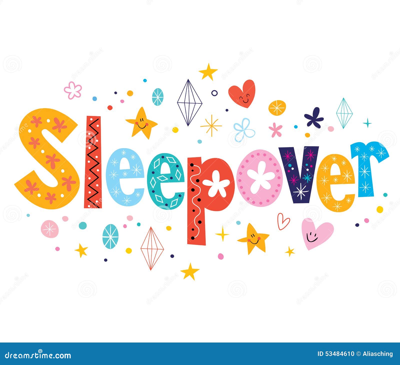 Sleepover Stock Vector - Image: 53484610