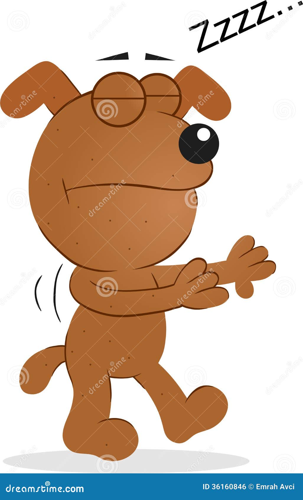Sleepwalking Dog stock illustration. Illustration of dogs 36160846