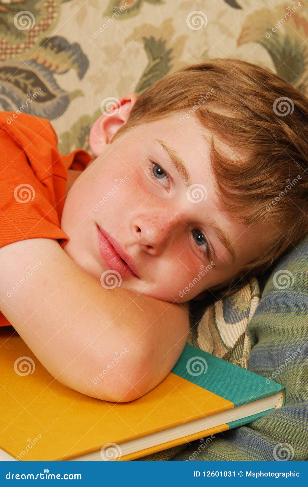 Sleepy Boy Stock Image Image Of Sleepy Tired Bored 12601031