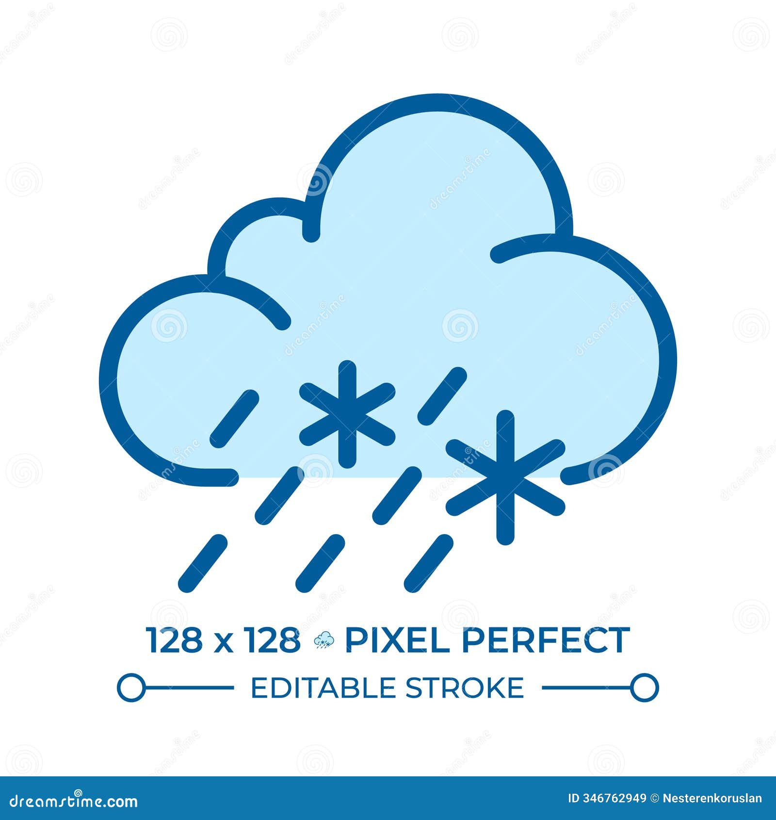 sleet rgb color icon