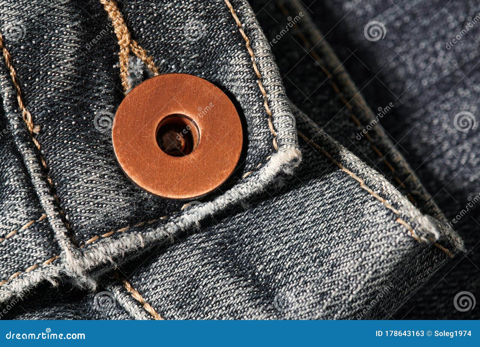 Jeans Buttons - Text Design