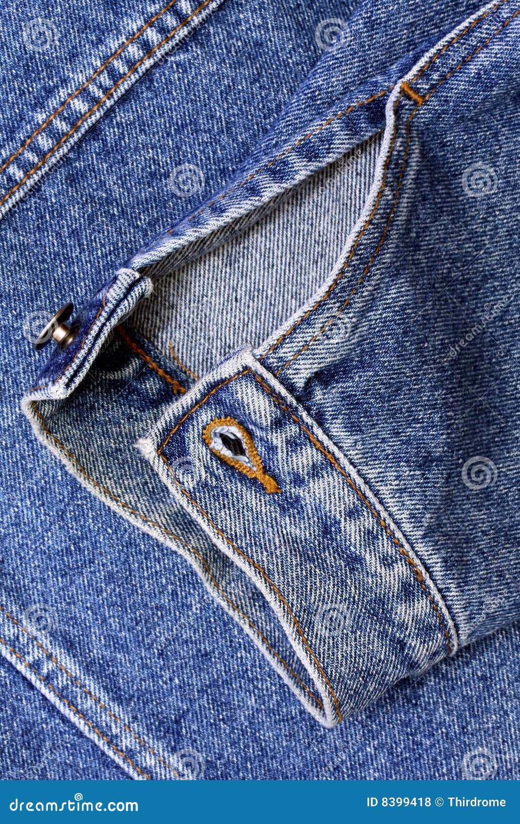 Sleeve denim jacket stock photo. Image of suture, cloth - 8399418