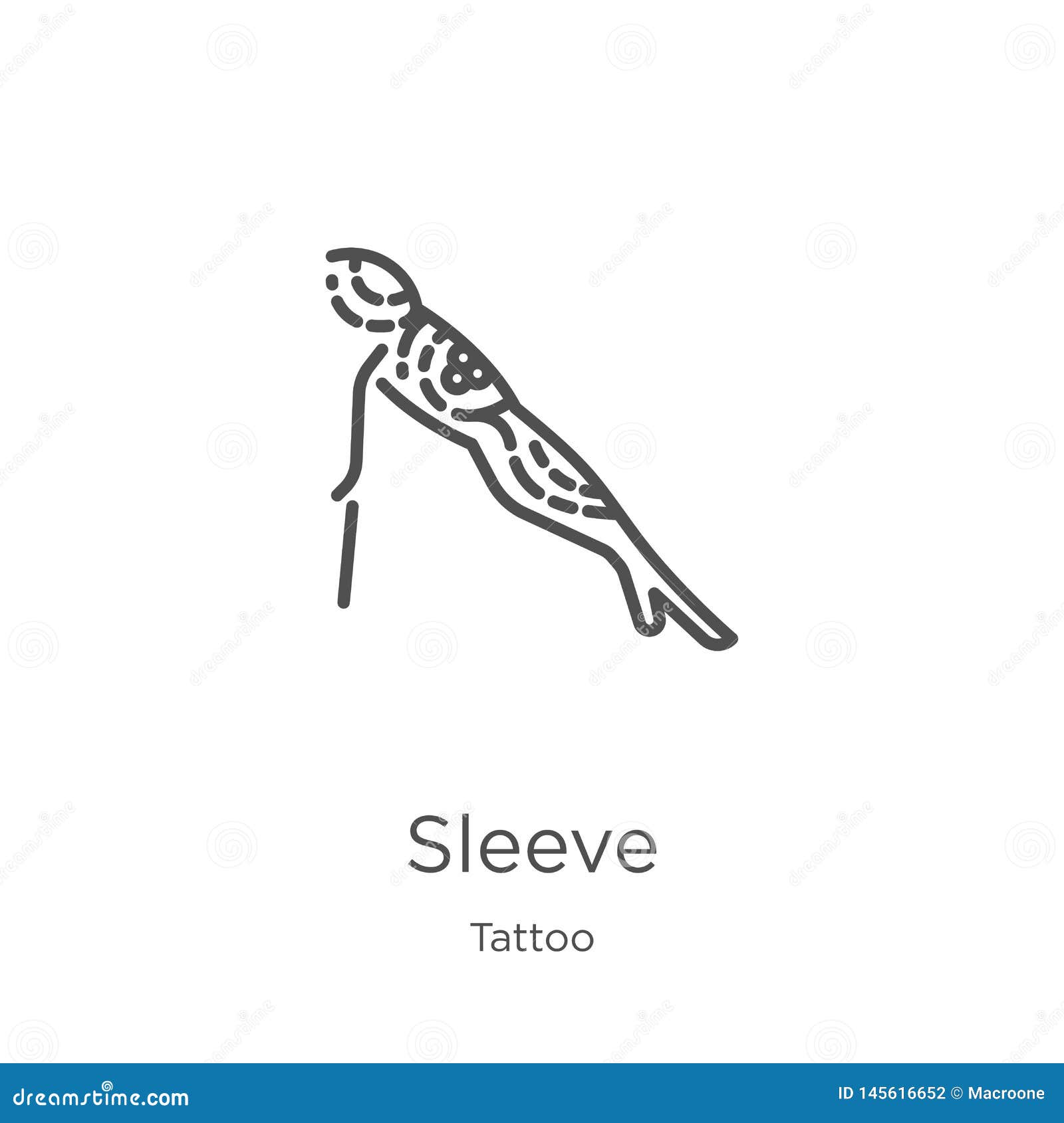 Sleeve Icon Vector from Tattoo Collection. Thin Line Sleeve Outline Icon  Vector Illustration. Outline, Thin Line Sleeve Icon for Stock Vector -  Illustration of outline, template: 145616652
