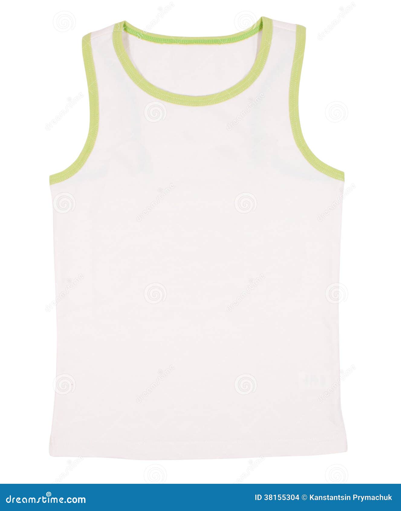 Sleeveless Unisex Shirt Isolated on White Stock Photo Image of cotton