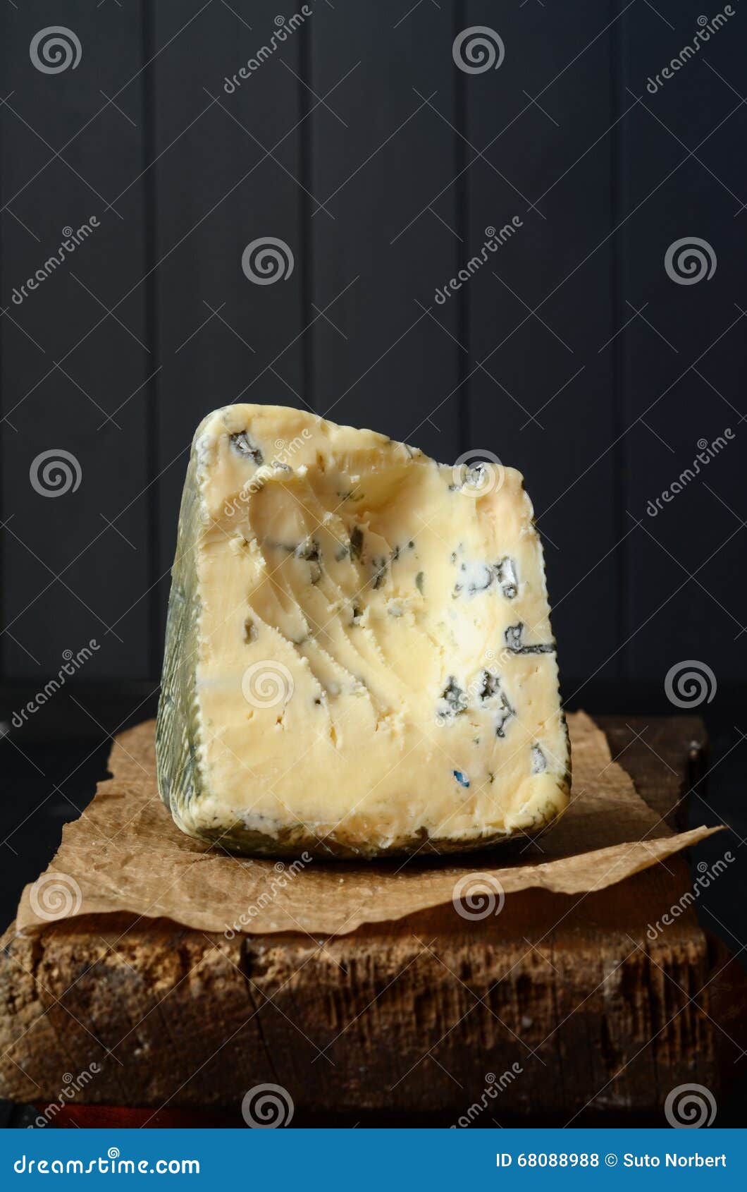 A Slice of Danish Blue Cheese Stock Photo Image of mold, ingredient