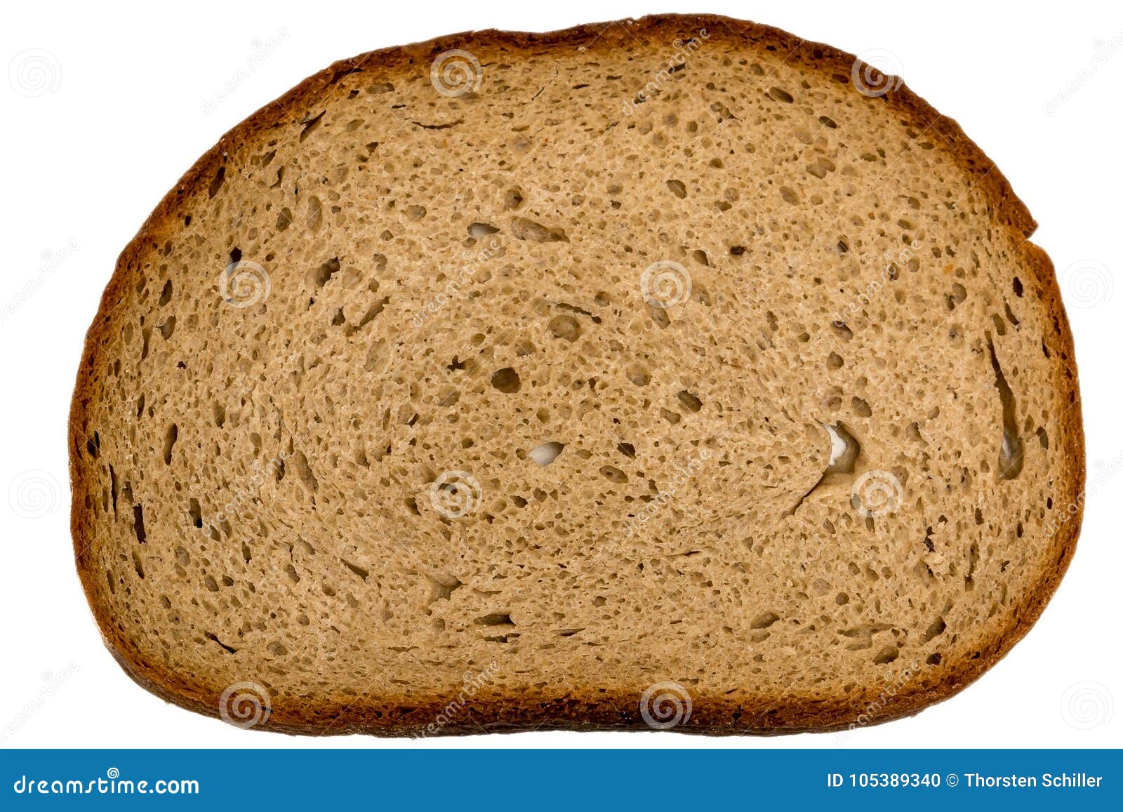 Slice Of German Healty Brown Bread Stock Photo Image of bread