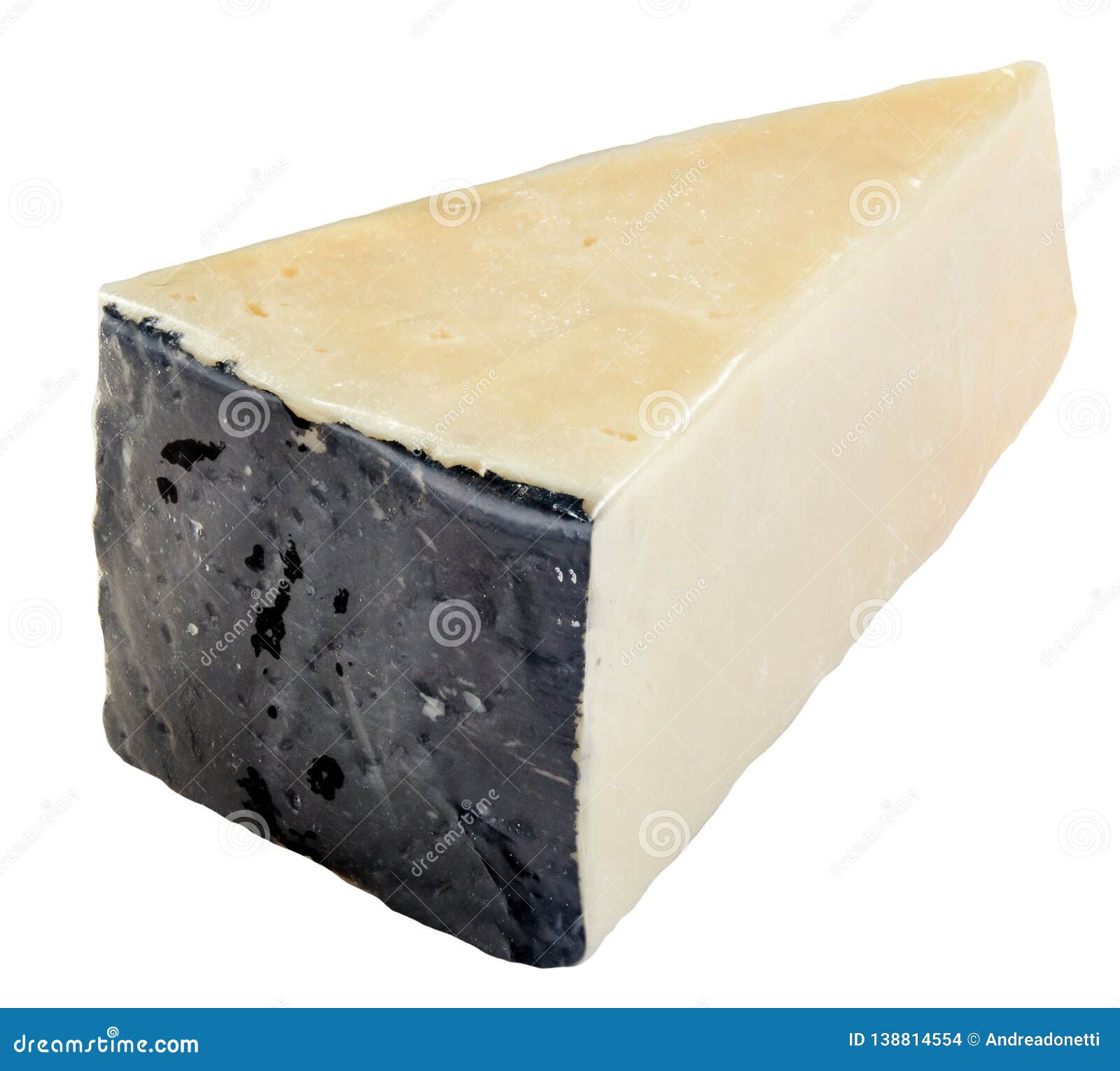 slice of pecorino romano cheese