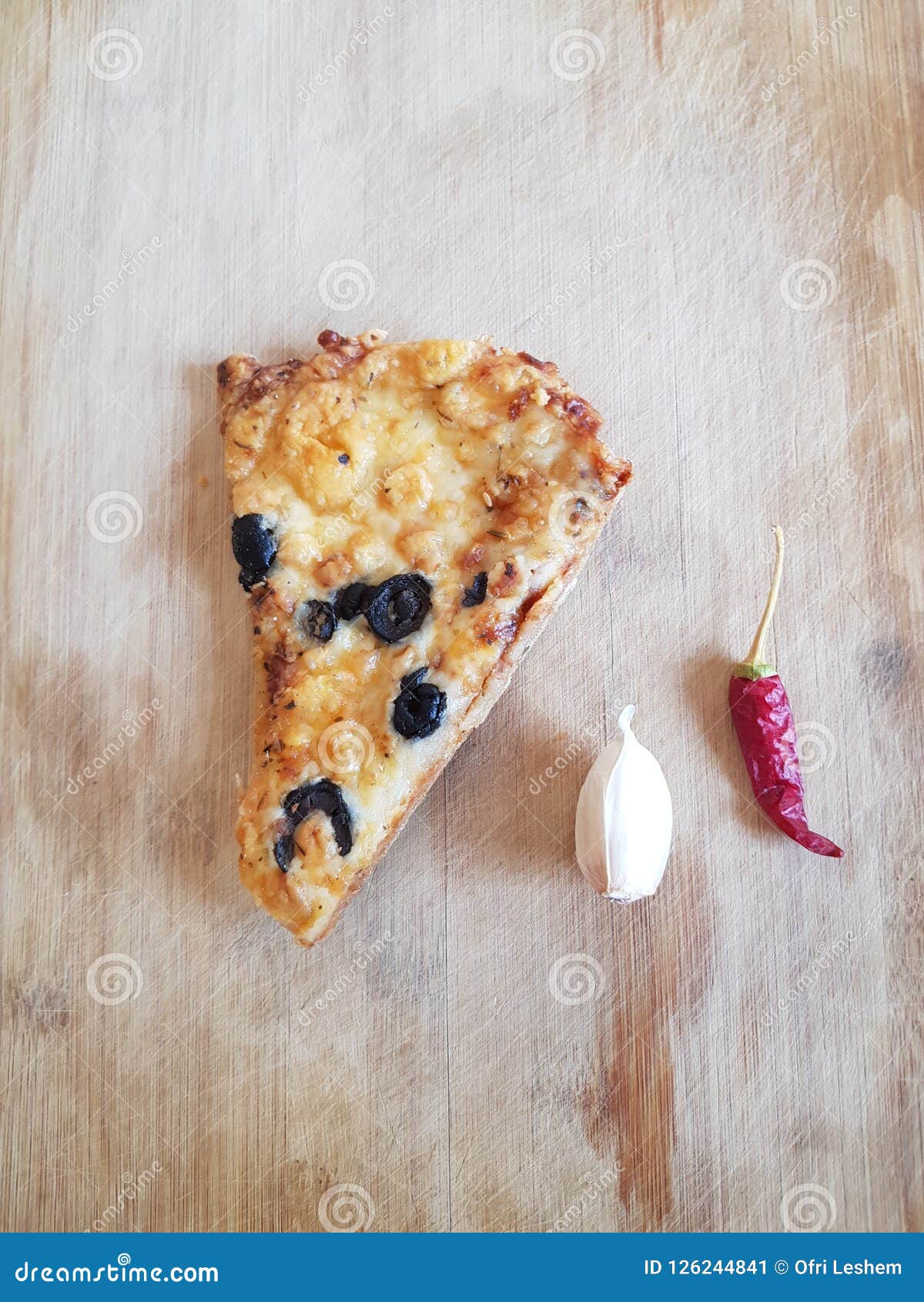 Slice Of Pizza With Black Olives Stock Image - Image of slice, near: 126244841