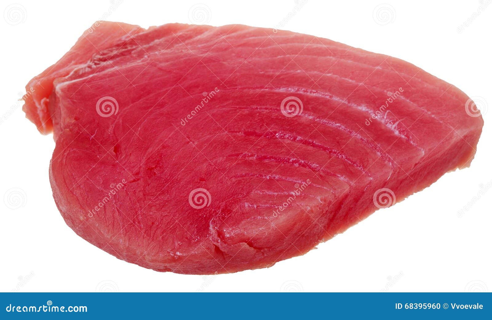 Slice of Raw Tuna Fish Meat Isolated on White Stock Photo Image of tunny, food 68395960