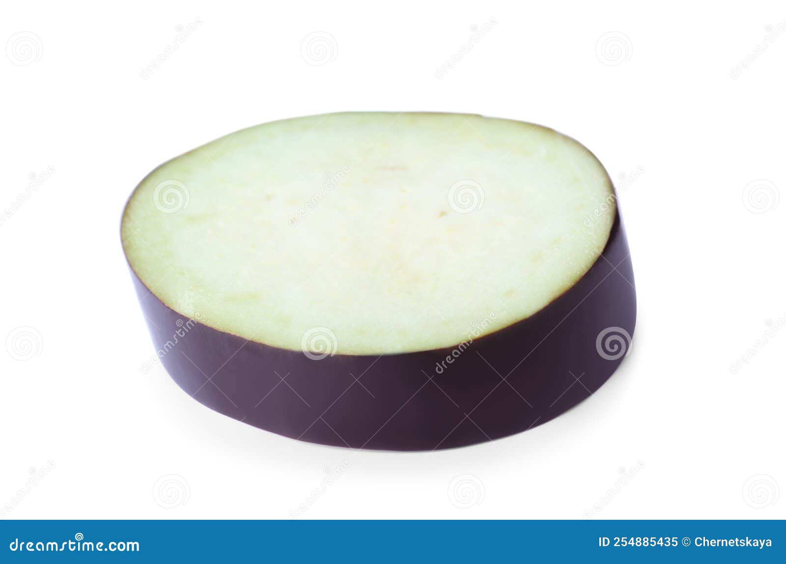 Slice of Ripe Eggplant Isolated on White Stock Image Image of