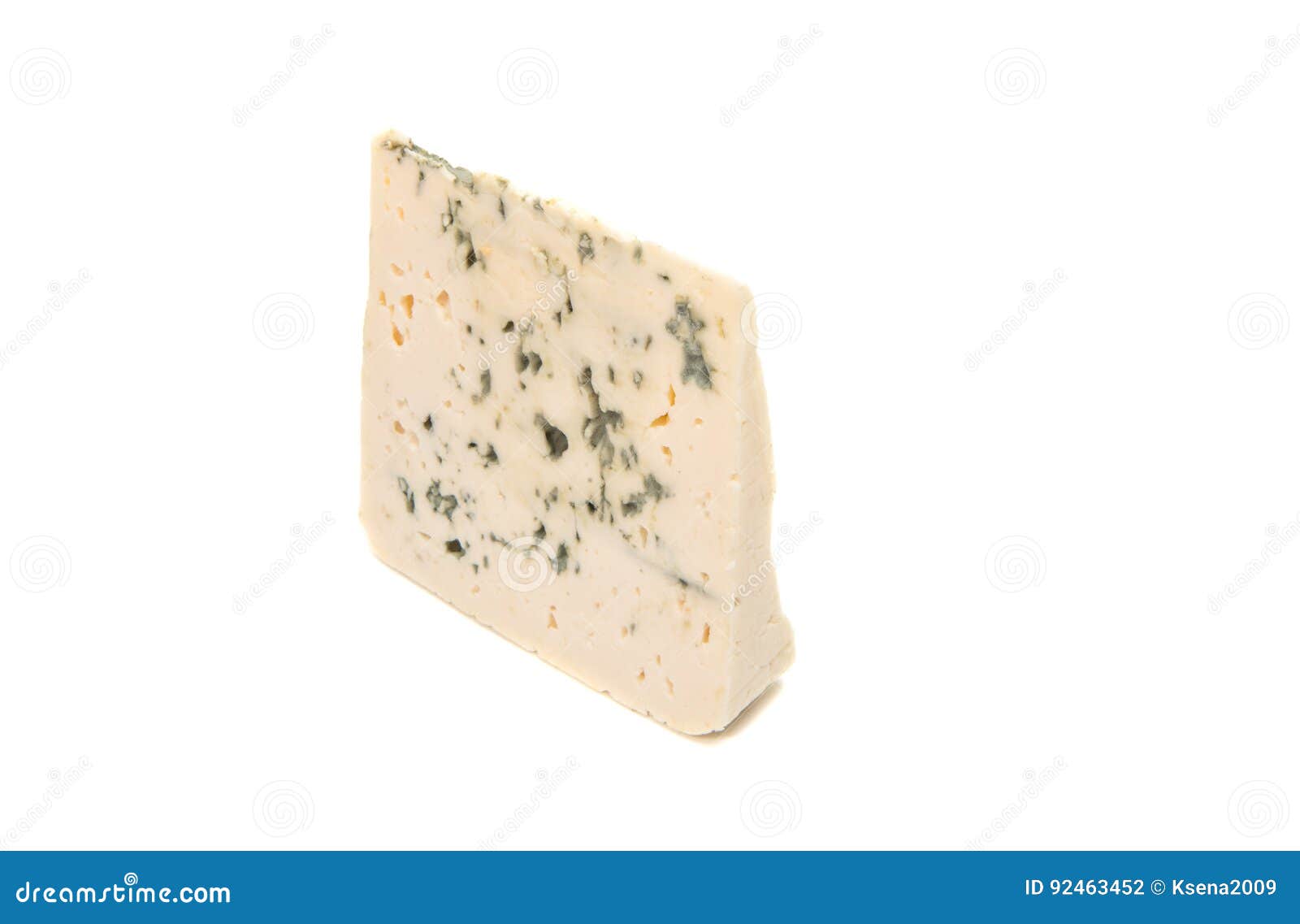 Slice of Soft Blue Cheese with Mold Stock Photo Image of food