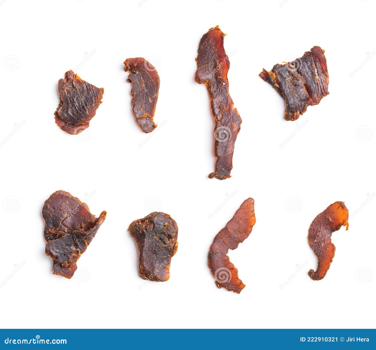 Sliced Beef Jerky. Dried Beef Meat Stock Image Image of natural