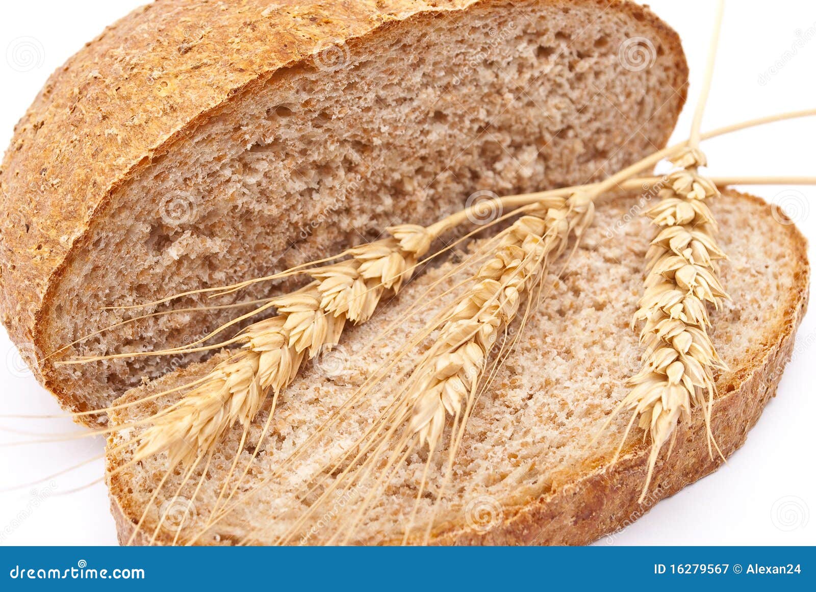 Sliced bread with ears stock image. Image of bunch, loaf 16279567