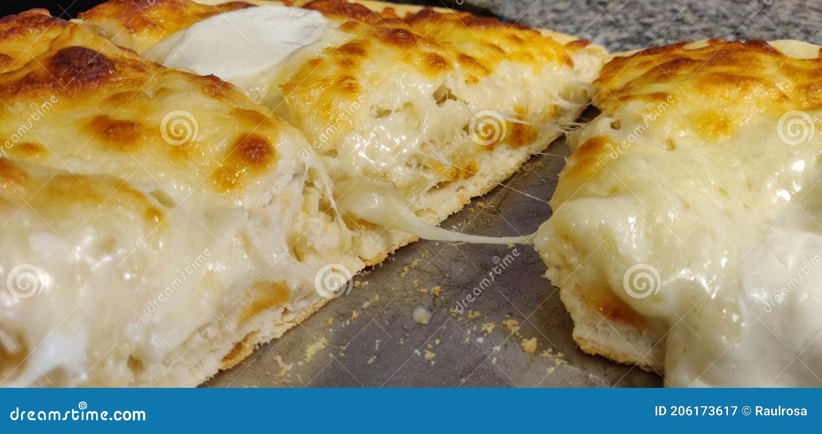 Sliced Cheese Pizza stock image. Image of soft, sliced 206173617